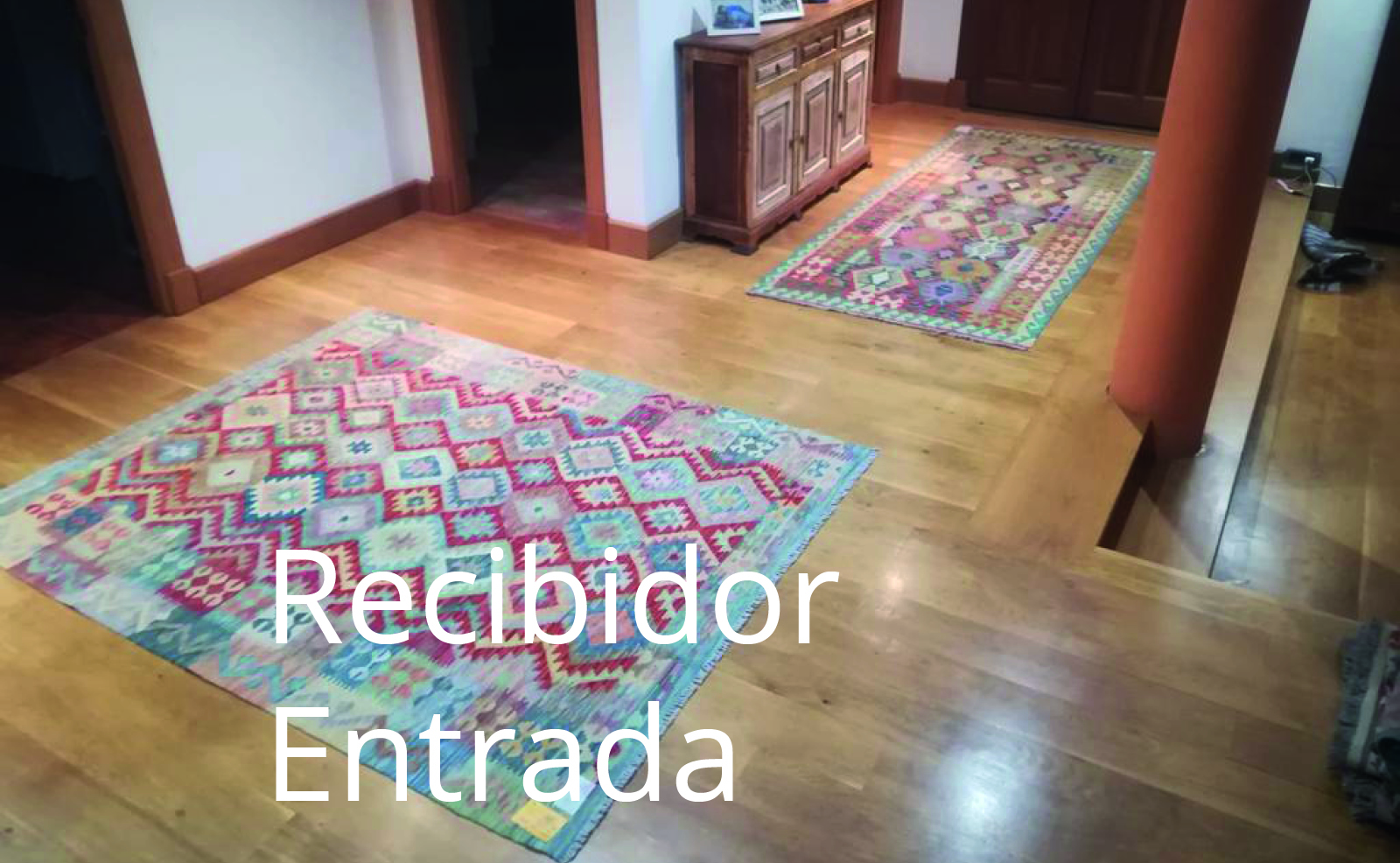 Cabecera Recibidor entrada Kilims entrada
